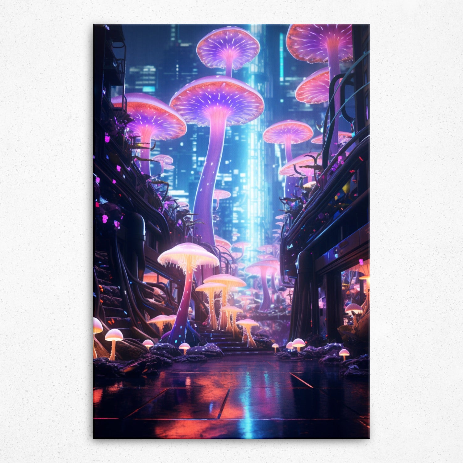 Luminescent Urban Mystique - Canvas