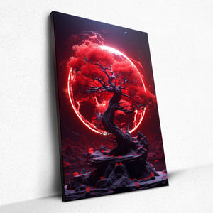 Crimson Solitude - Canvas