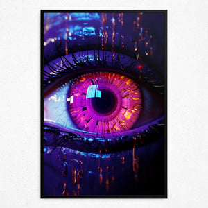 Violet Gaze - Framed